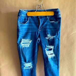 American Eagle Super Stretch Destroyed Jeans